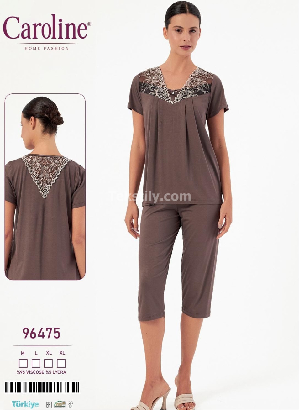 Женский Комплект с Капри Caroline (M+L+XL+XL)
