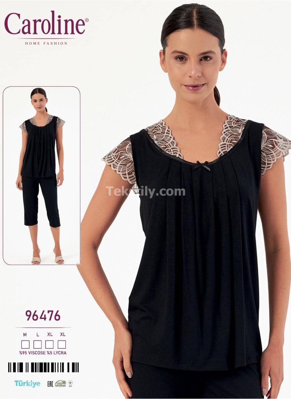 Женский Комплект с Капри Caroline (M+L+XL+XL)