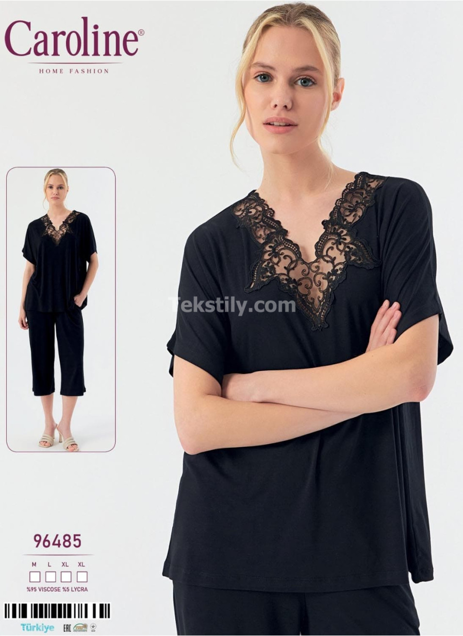 Женский Комплект с Капри Caroline (M+L+XL+XL)