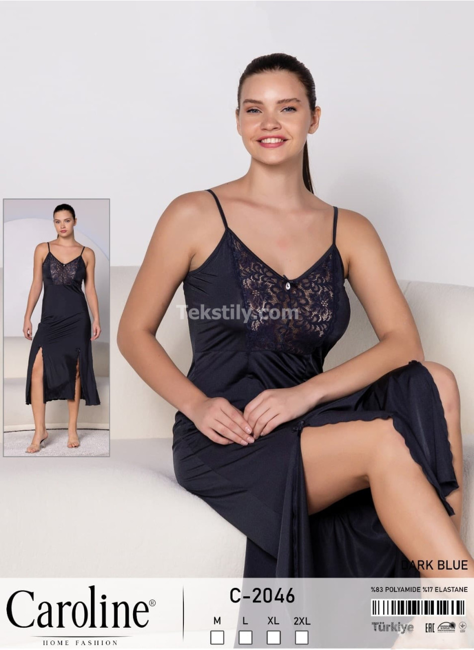 Женская Ночная Сорочка Caroline (M+L+XL+2XL)