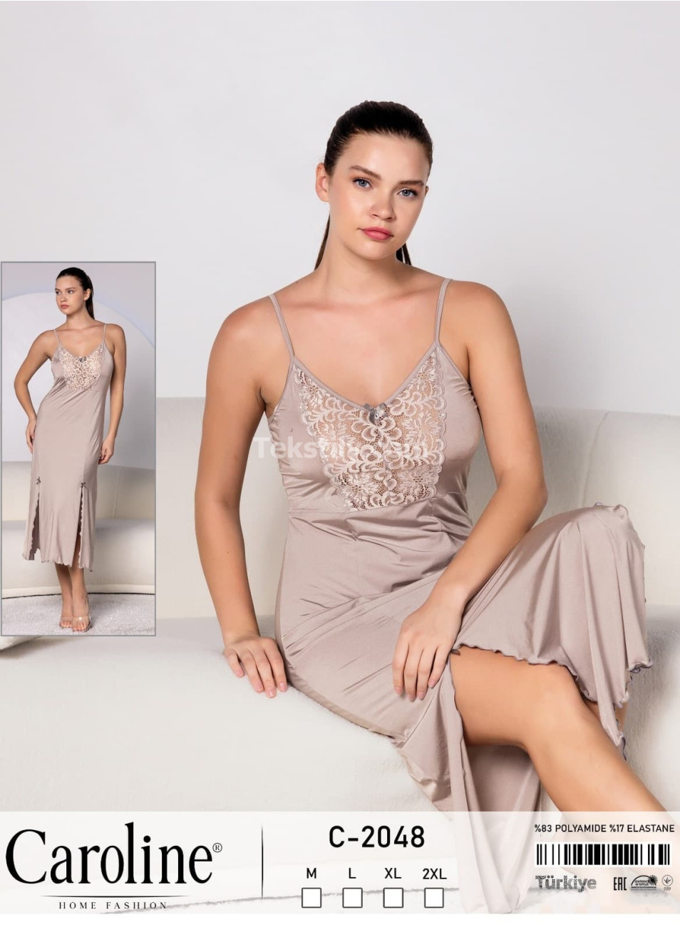 Женская Ночная Сорочка Caroline (M+L+XL+2XL)