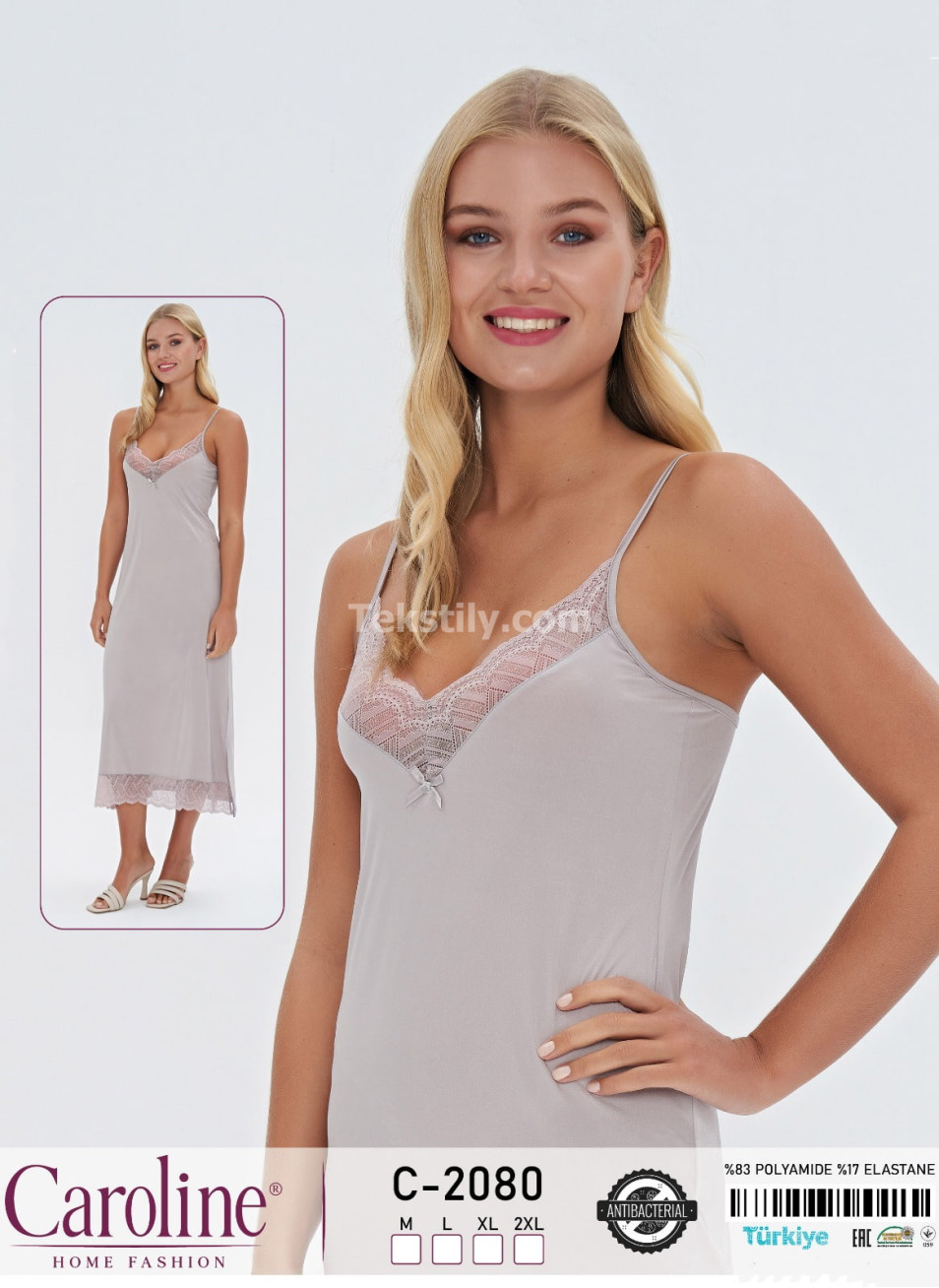Ночная Женская Сорочка Caroline (M+L+XL+2XL)
