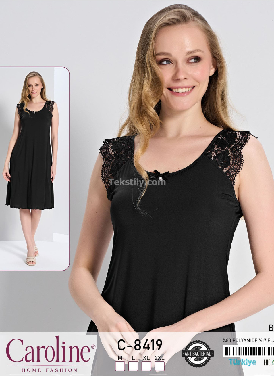 Женская Ночная Сорочка Caroline (M+L+XL+2XL)