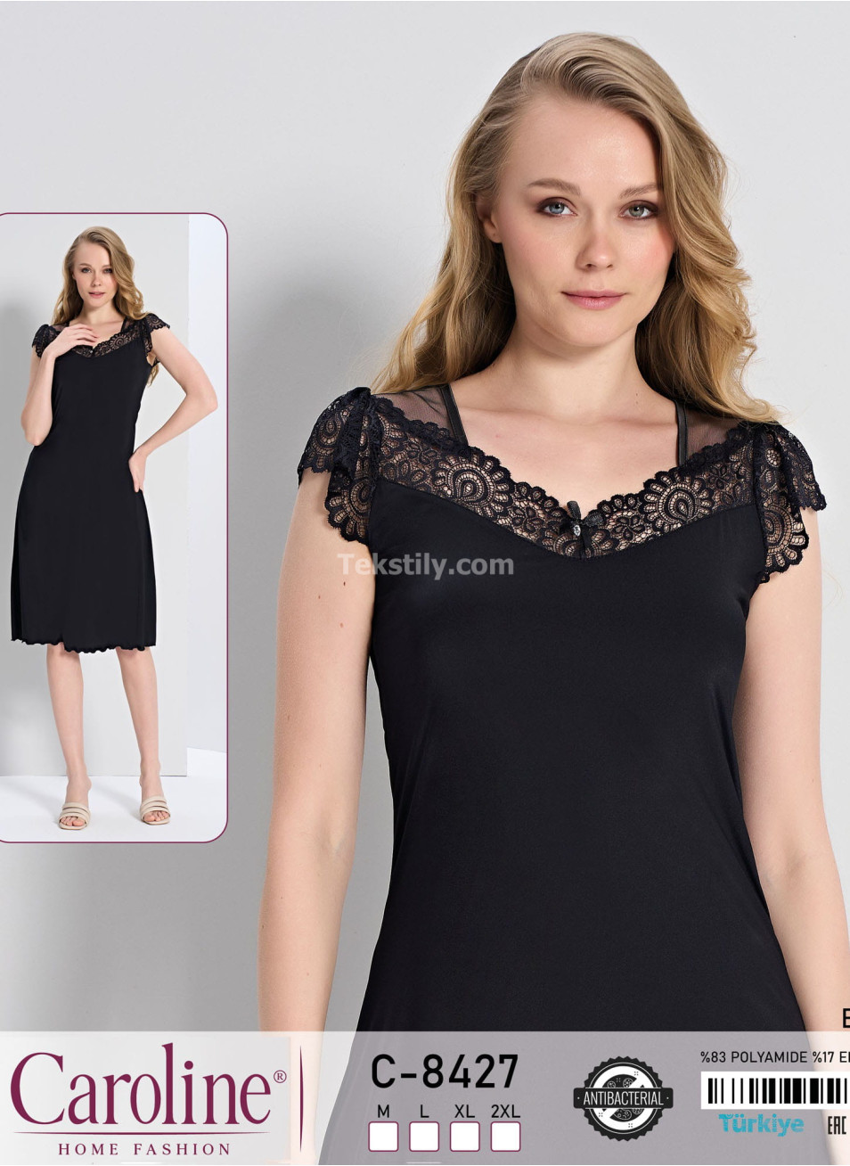 Женская Ночная Сорочка Caroline (M+L+XL+2XL)