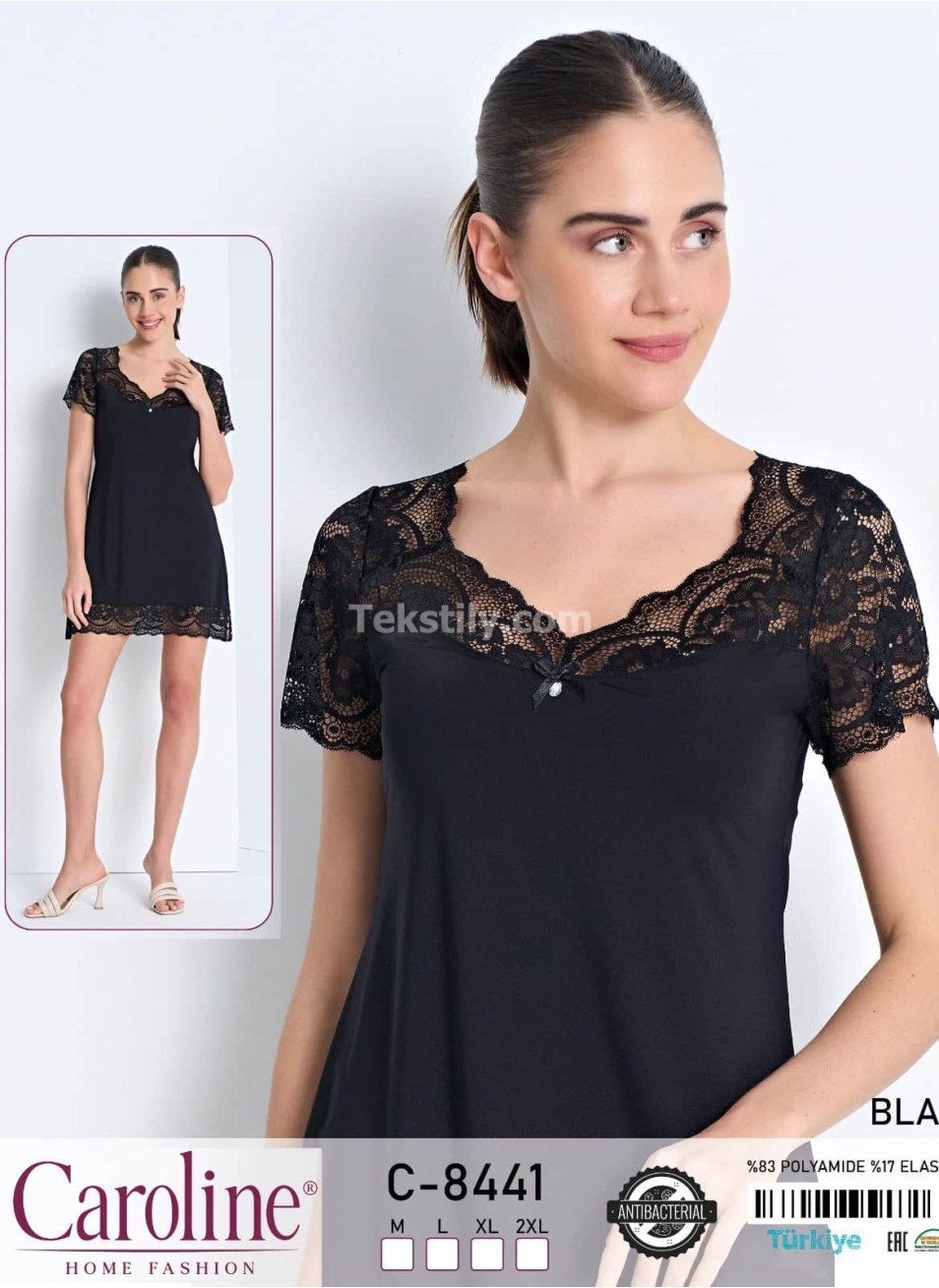 Женская Ночная Сорочка Caroline (M+L+XL+2XL)