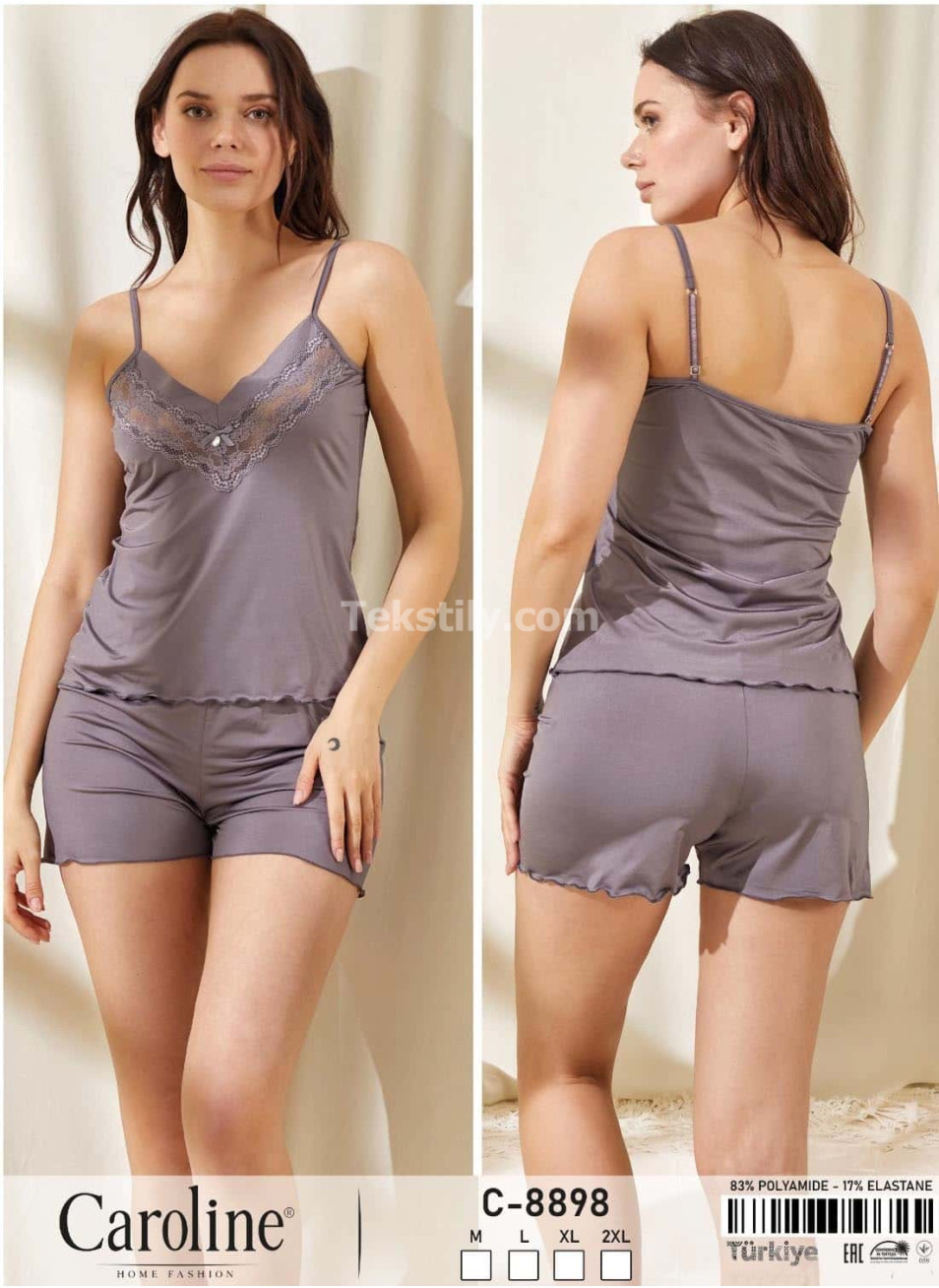 Женский Комплект с Шортами Caroline (M+L+XL+2XL)