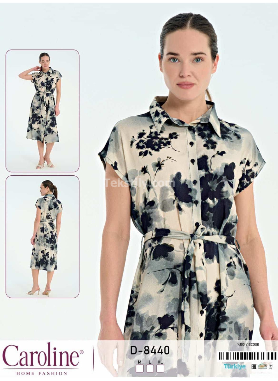 Женское домашнее платье Caroline (M+L+XL)