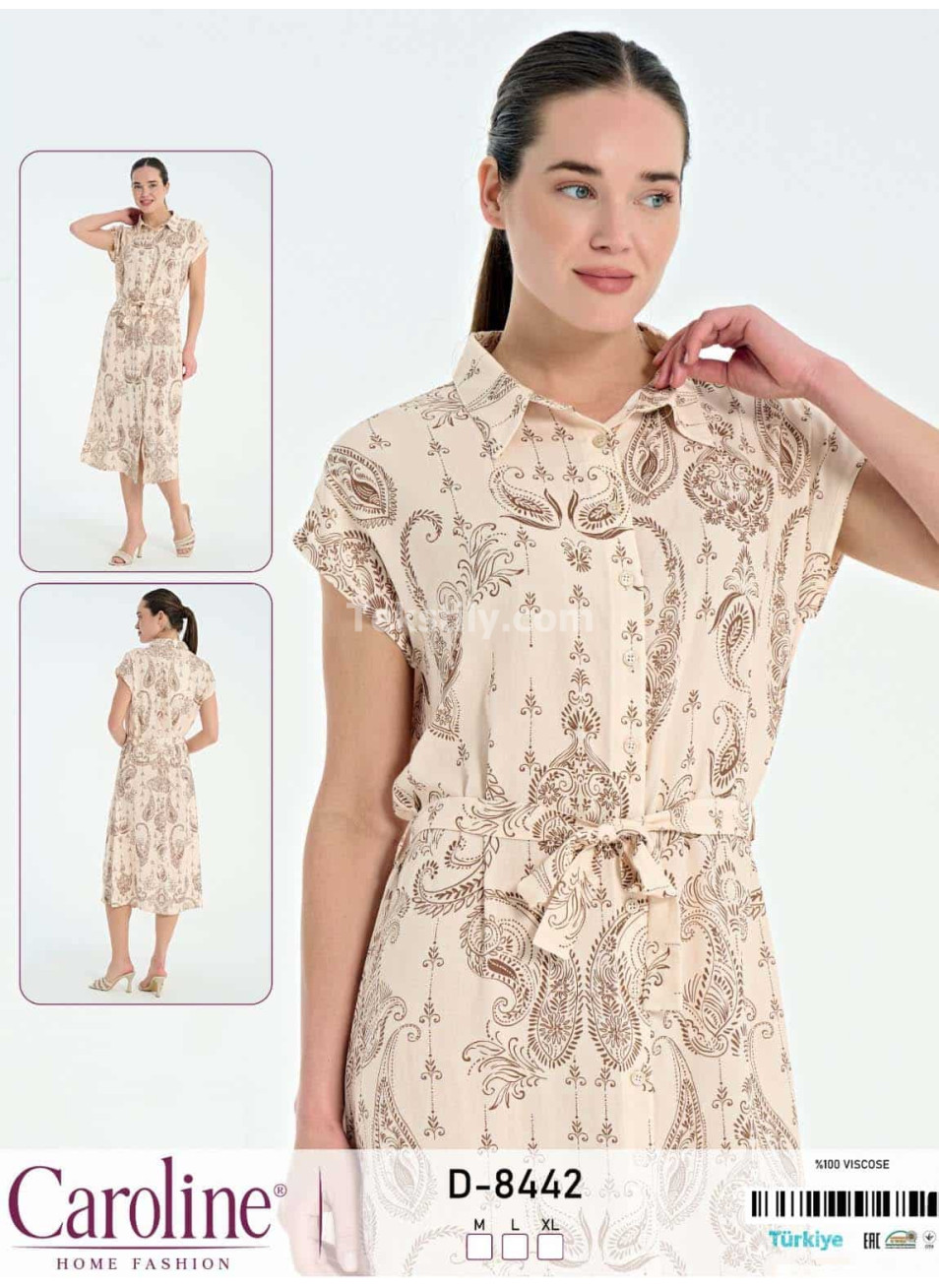 Женское домашнее платье Caroline (M+L+XL)