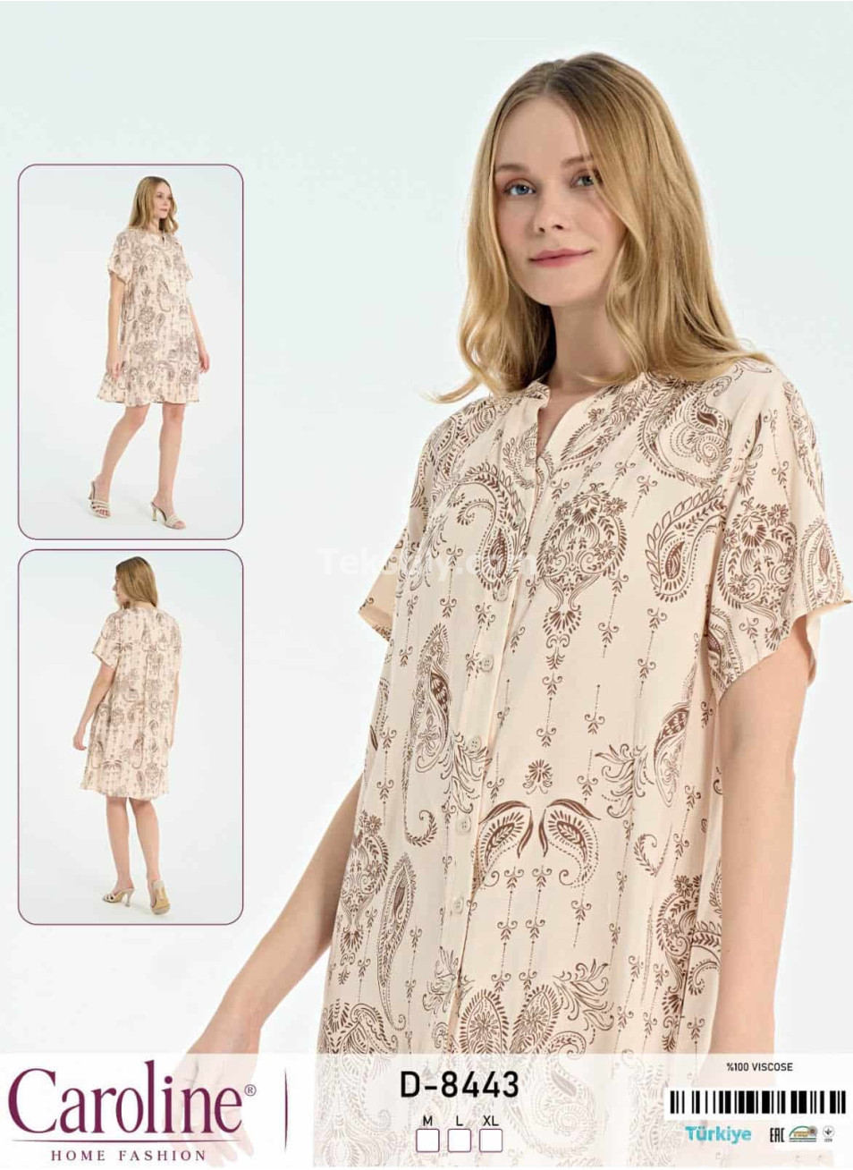 Женское домашнее платье Caroline (M+L+XL)