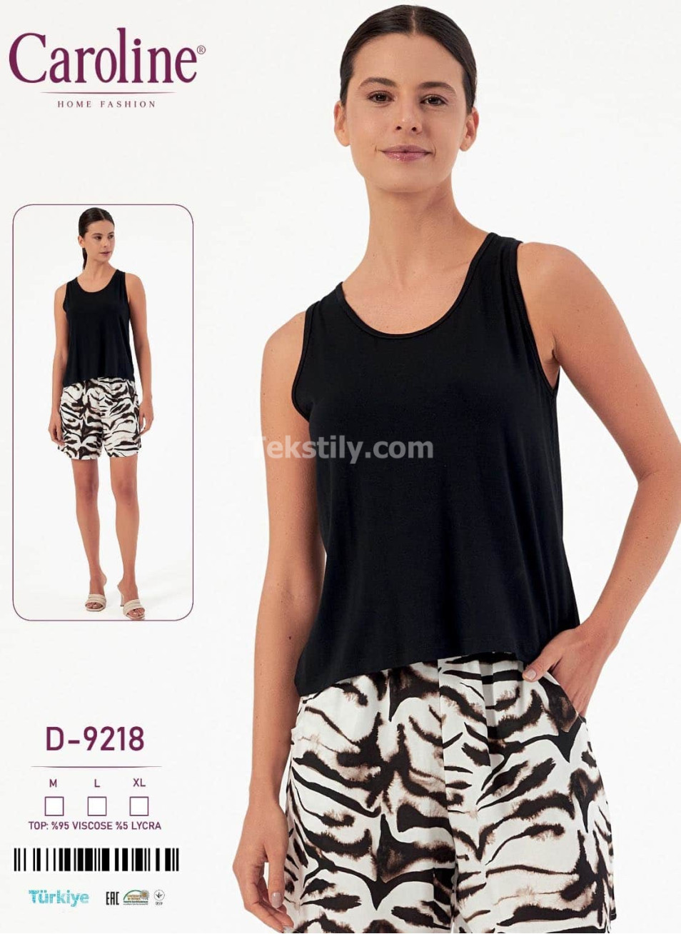 Женский Комплект с Шортами Caroline (M+L+XL) 