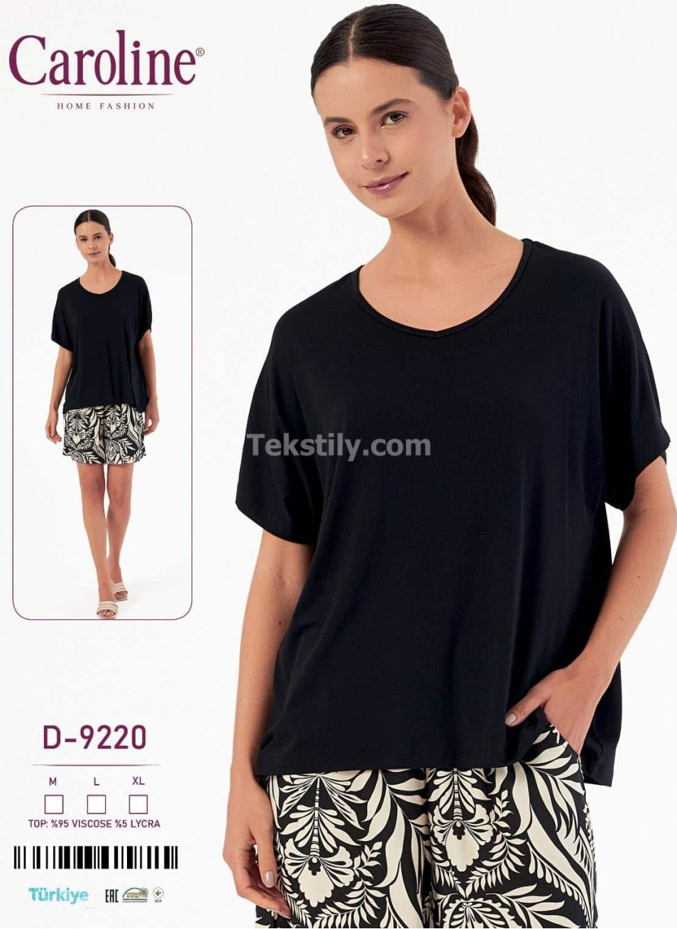 Женский Комплект с Шортами Caroline (M+L+XL) 