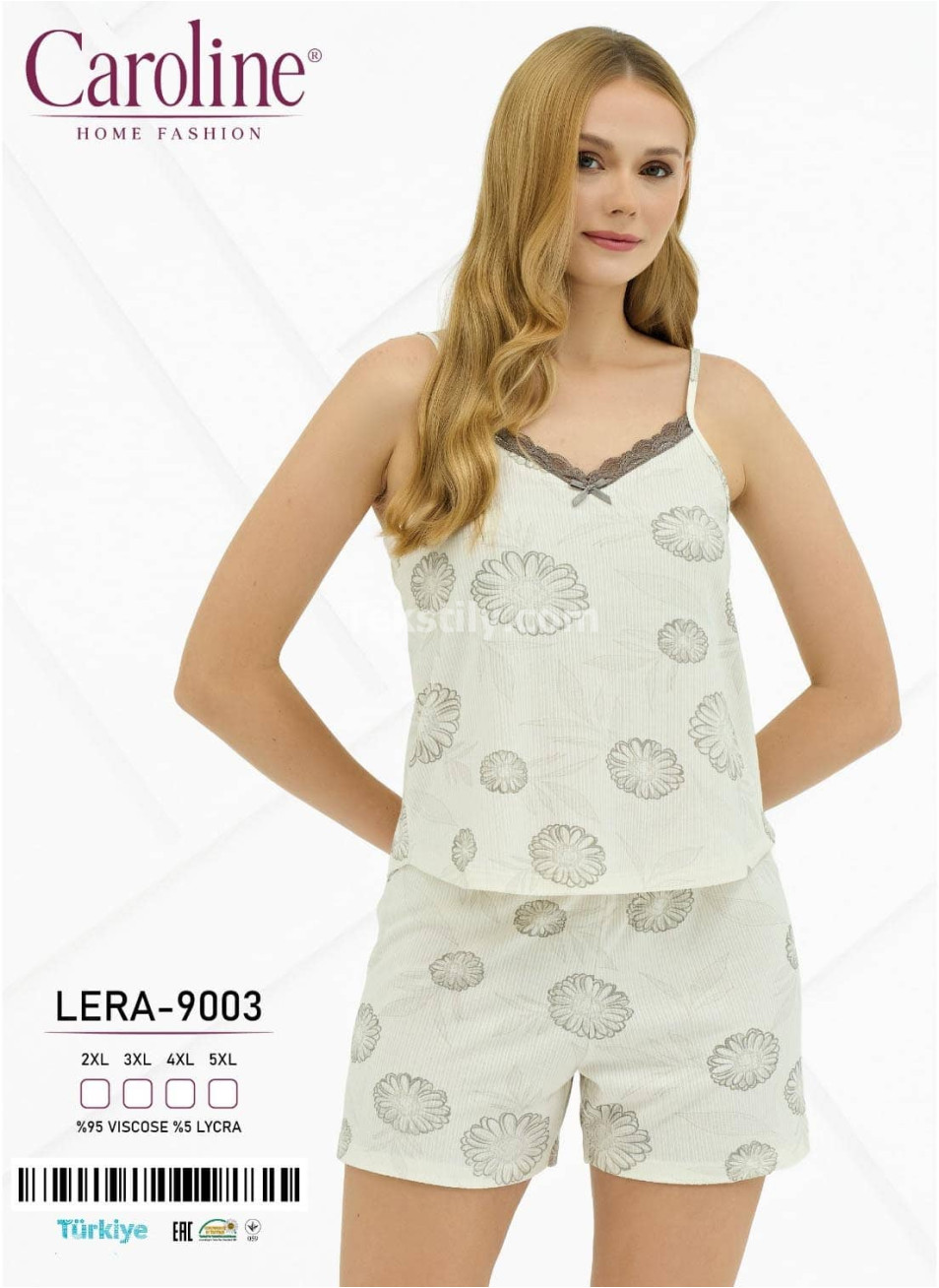 Женский Комплект с Шортами Caroline (2XL+3XL+4XL+5XL)