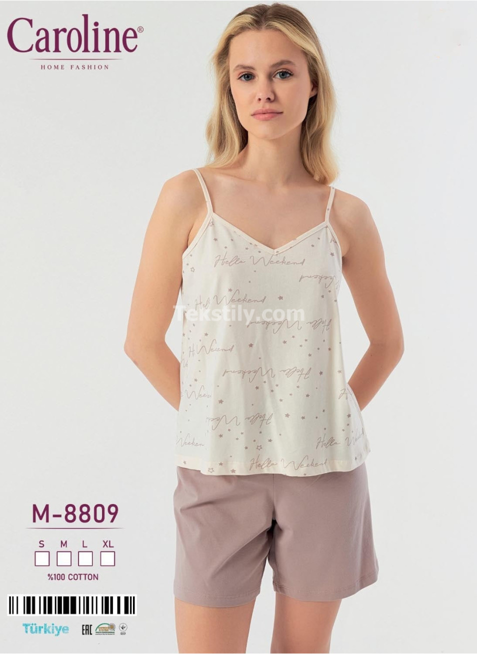 Женский Комплект с Шортами Caroline (S+M+L+XL)