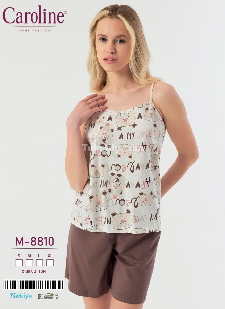Женский Комплект с Шортами Caroline (S+M+L+XL)