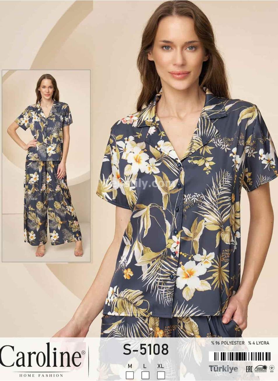 Пижамa Женская Caroline (M+L+XL) 
