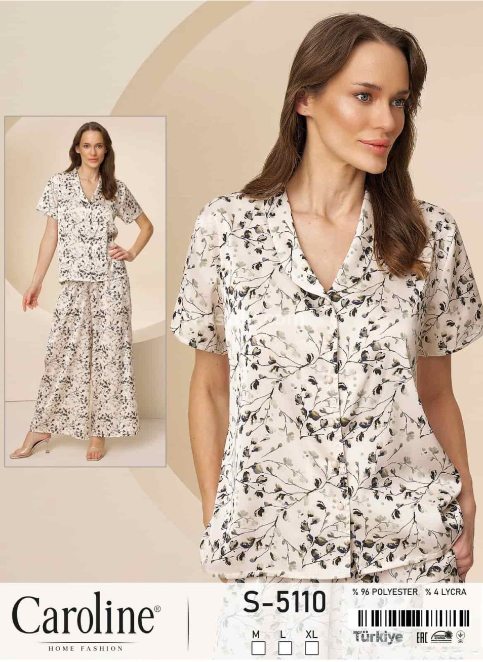 Пижамa Женская Caroline (M+L+XL) 