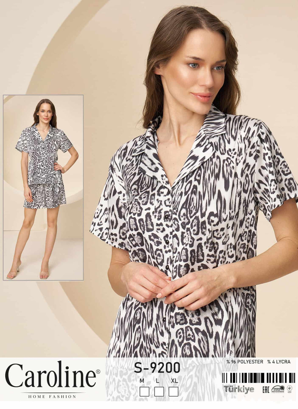 Женский Комплект с Шортами Caroline (M+L+XL)