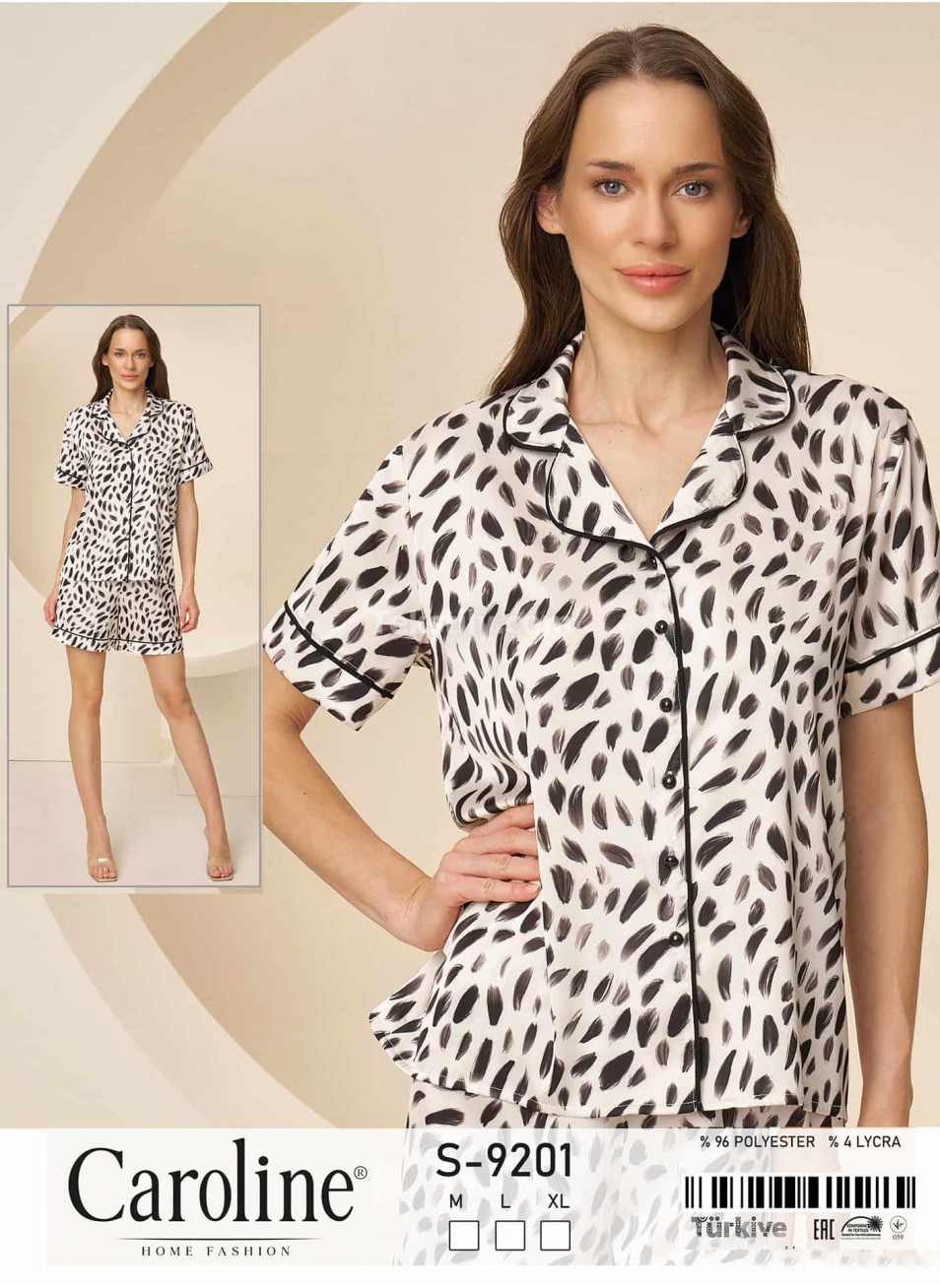 Женский Комплект с Шортами Caroline (M+L+XL)
