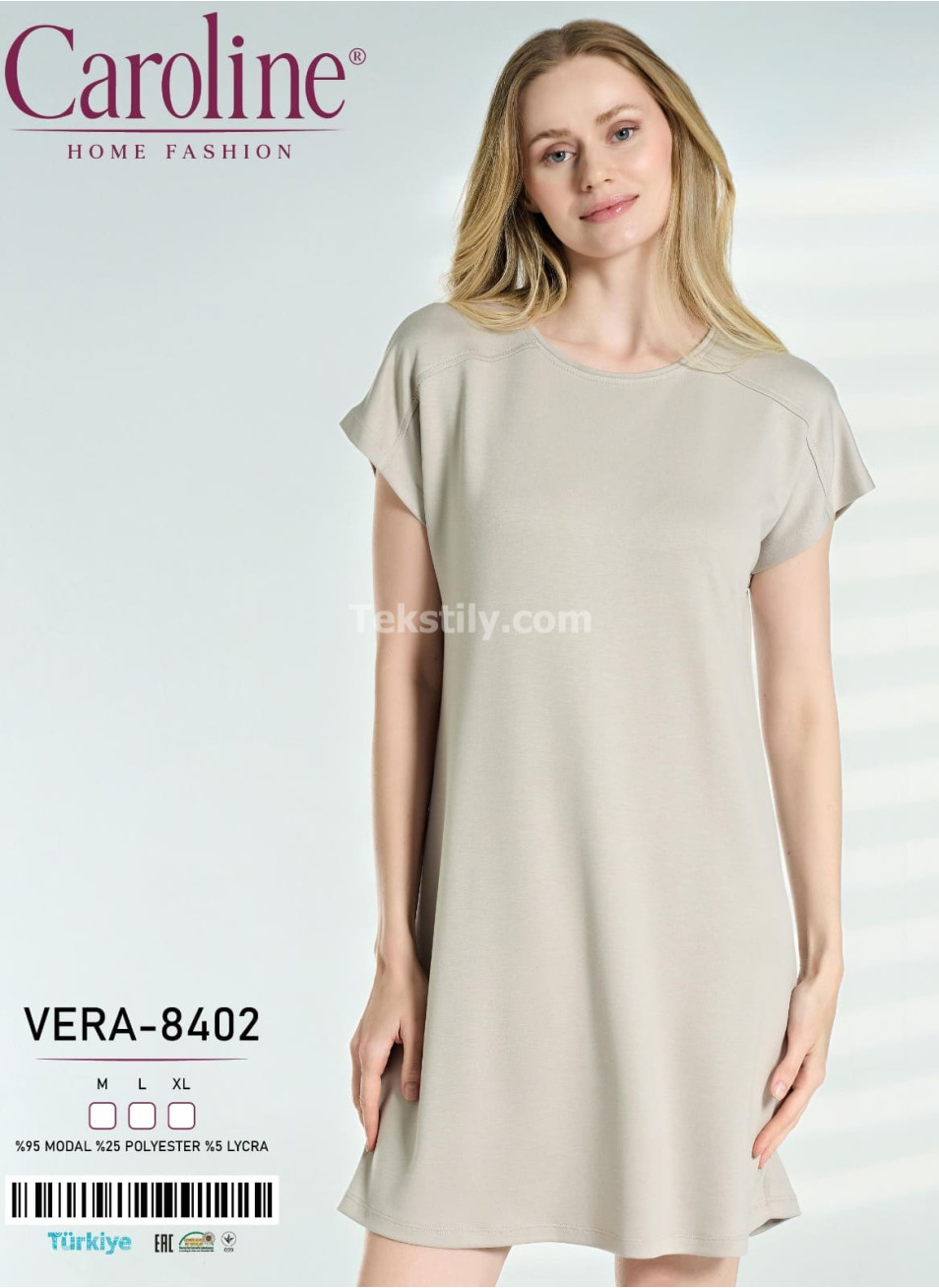 Ночная Женская Сорочка Caroline (M+L+XL) 