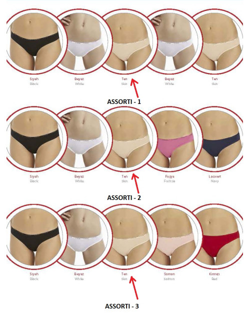 Женские  Трусы BRIEF MODAL  5 шт. / Уп. Assorti (36-38-40-42) U.S.POLO ASSN.