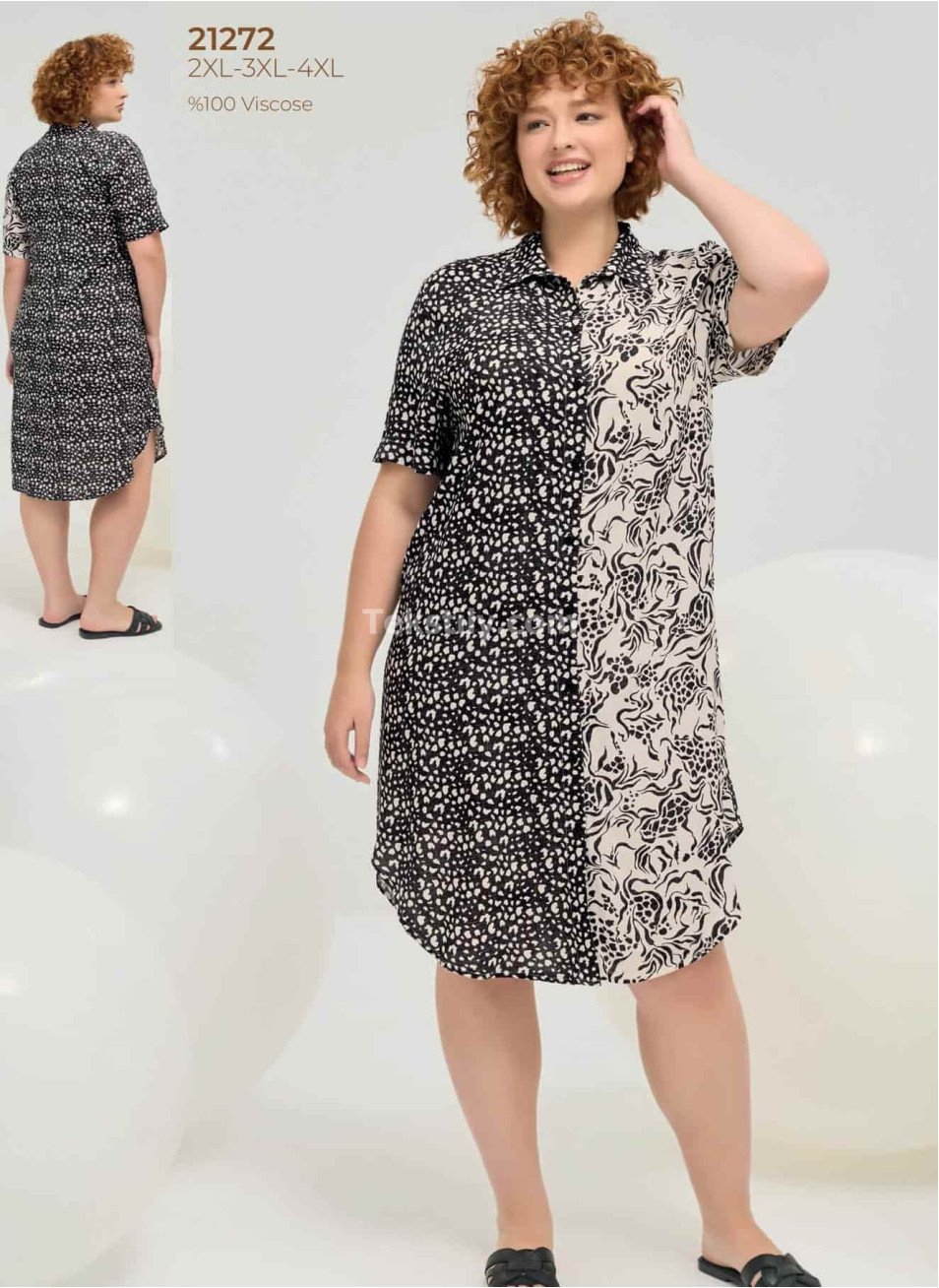 Женское Платье Gizzey 2025 (2XL+3XL+4XL)