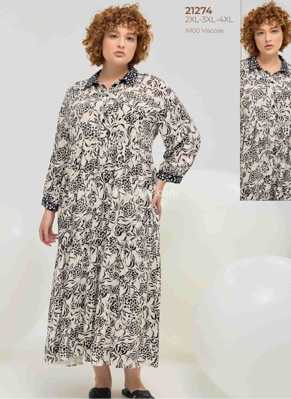 Женское Платье Gizzey 2025 (2XL+3XL+4XL)
