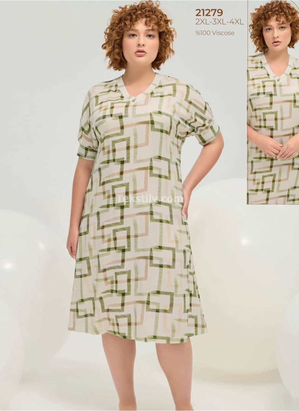 Женское Платье Gizzey 2025 (2XL+3XL+4XL)