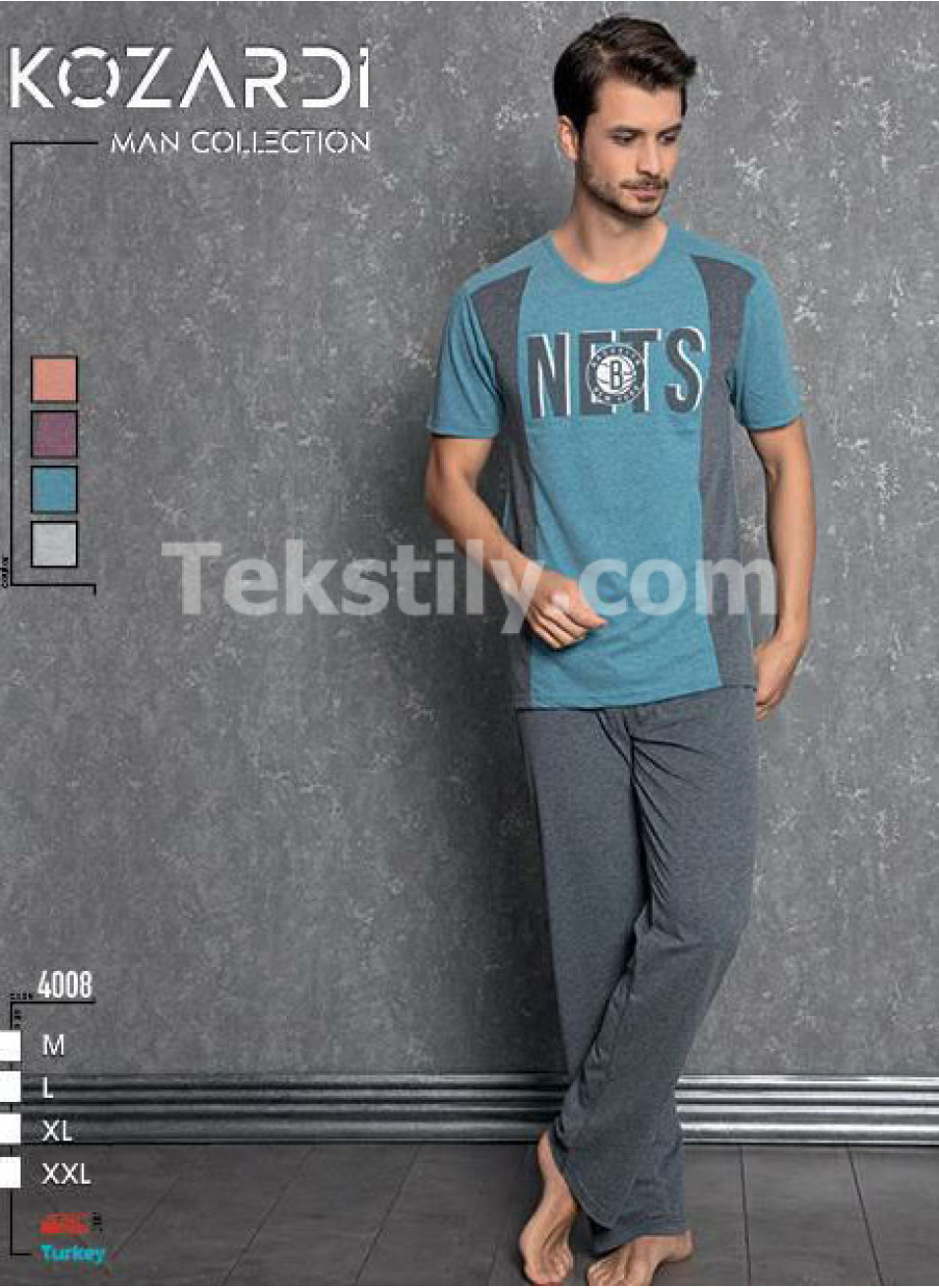 Мужской комплект футболка с брюками KOZARDI (M+L+XL+2XL)