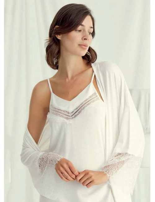 Ночная Сорочка с Халатом (S+M+L+XL+2XL) Monamise 2024