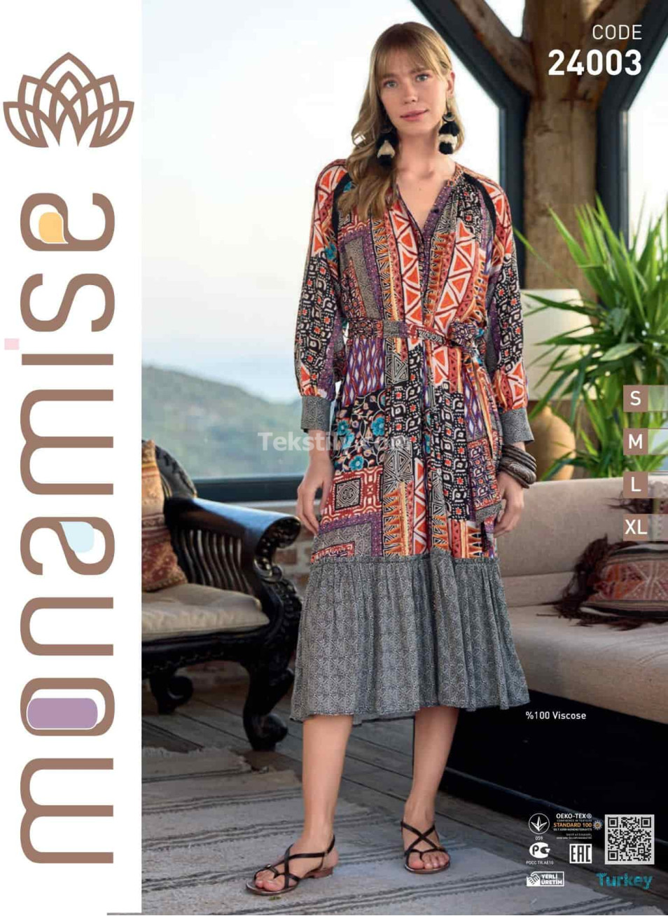 Женское Платье Monamise 2024 (S+M+L+XL)