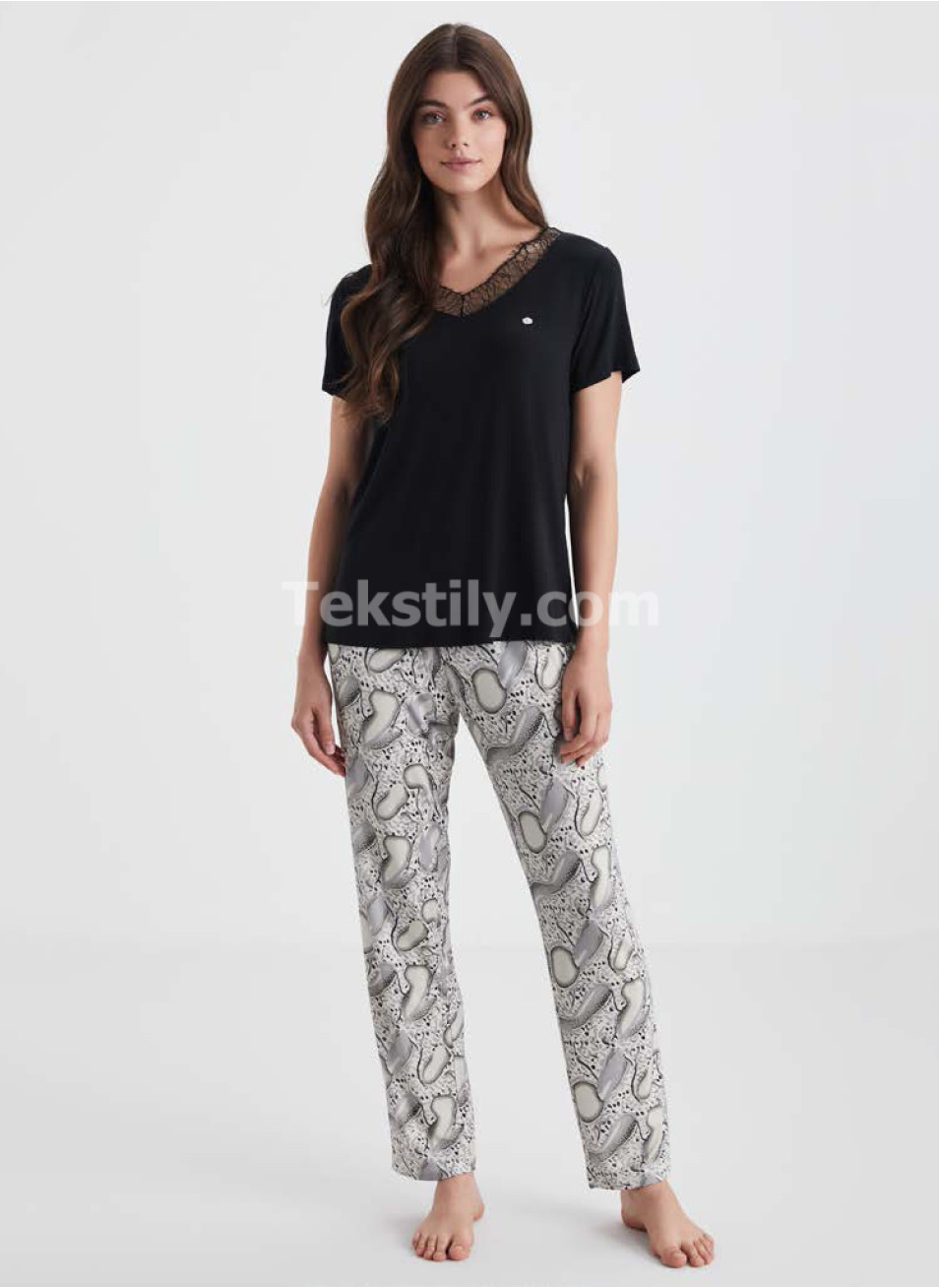 Женский Комплект с Брюками Penye Mood (S-M-L-XL-2XL)