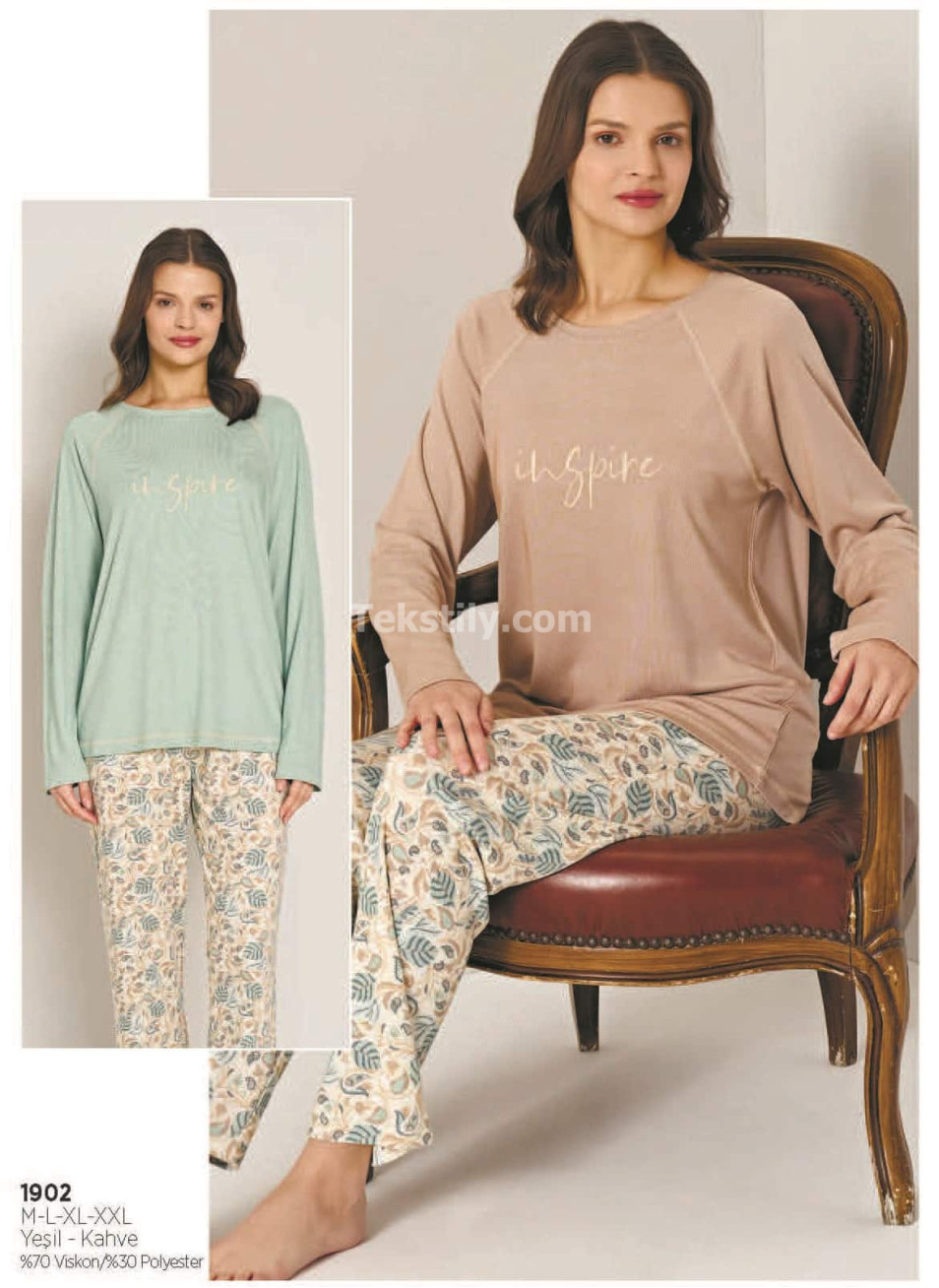 Женская Пижама PİJADORE 2025/26 (M+L+XL+2XL)