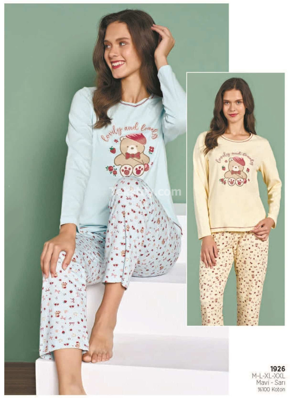 Женская Пижама PİJADORE 2025/26 (M+L+XL+2XL)