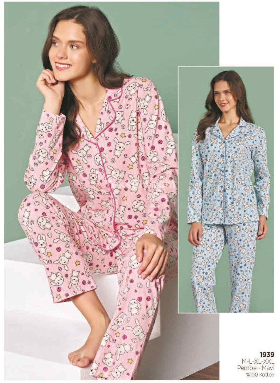 Женская Пижама PİJADORE 2025/26 (M+L+XL+2XL)