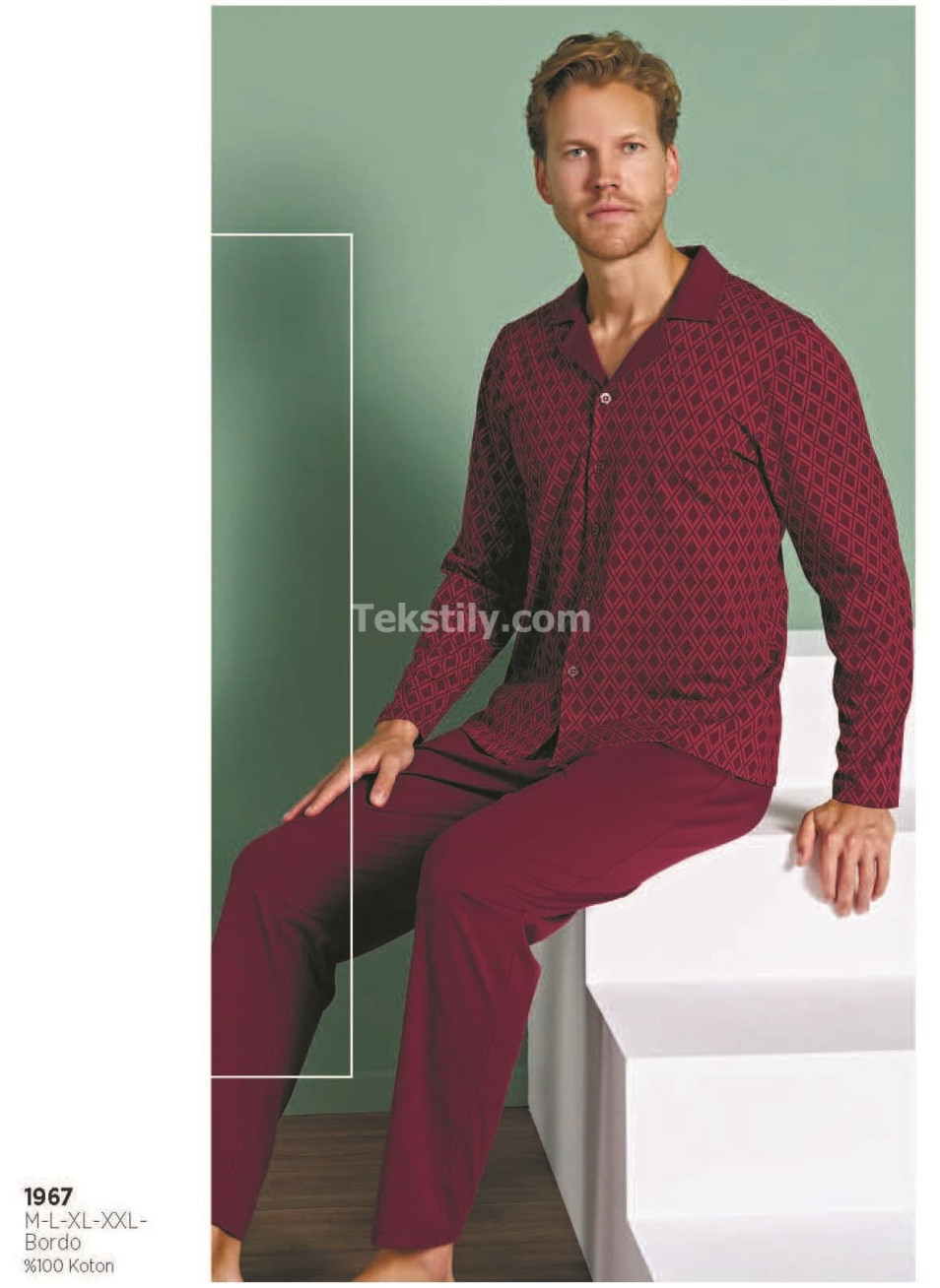 Мужская пижама PİJADORE 2025/26 (M+L+XL+2XL)