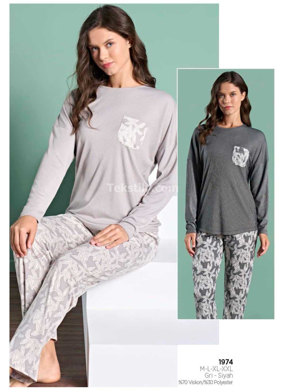 Женская Пижама PİJADORE 2025/26 (M+L+XL+2XL)
