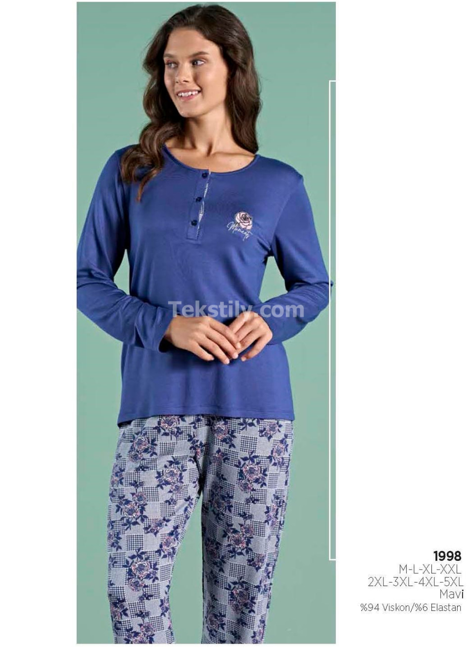 Женская Пижама PİJADORE 2025/26 (M+L+XL+2XL)
