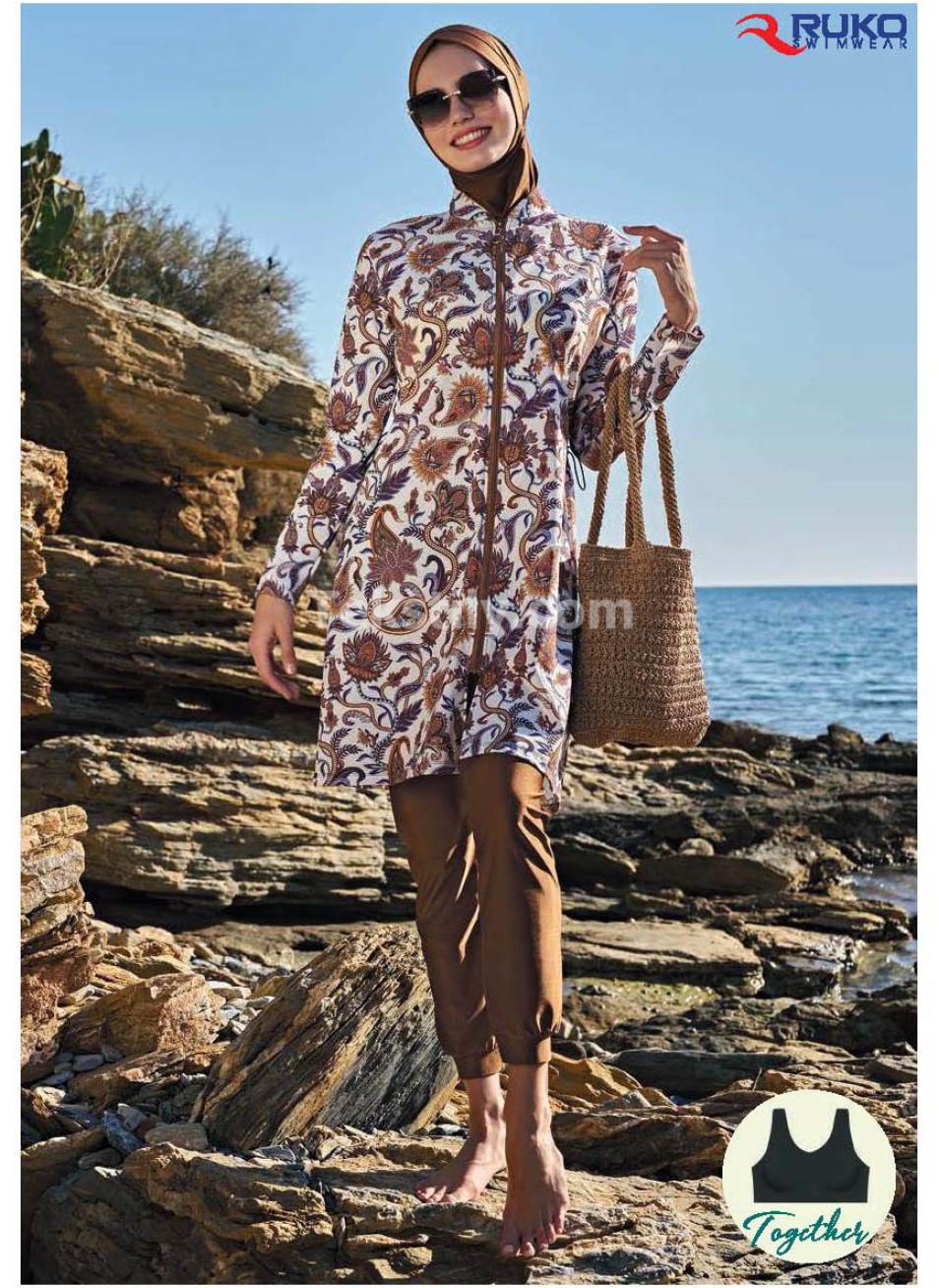 2023 Женский Купальник (S, M, L, XL, 2XL) Ruko Swimwear