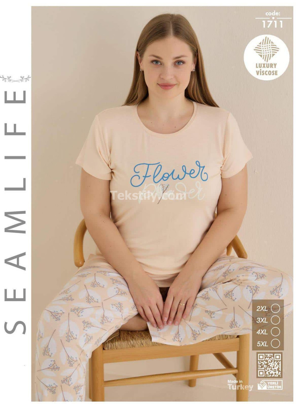Пижама Женская SEAMLIFE (2XL+3XL+4XL+5XL)