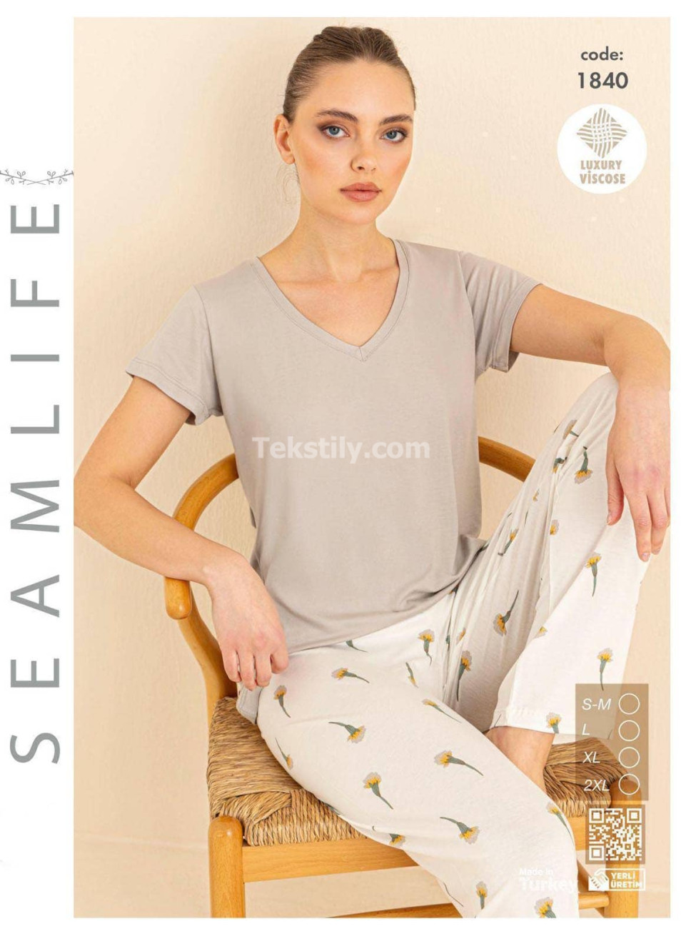 Женский комплект с брюками SEAMLIFE (S/M+L+XL+2XL)