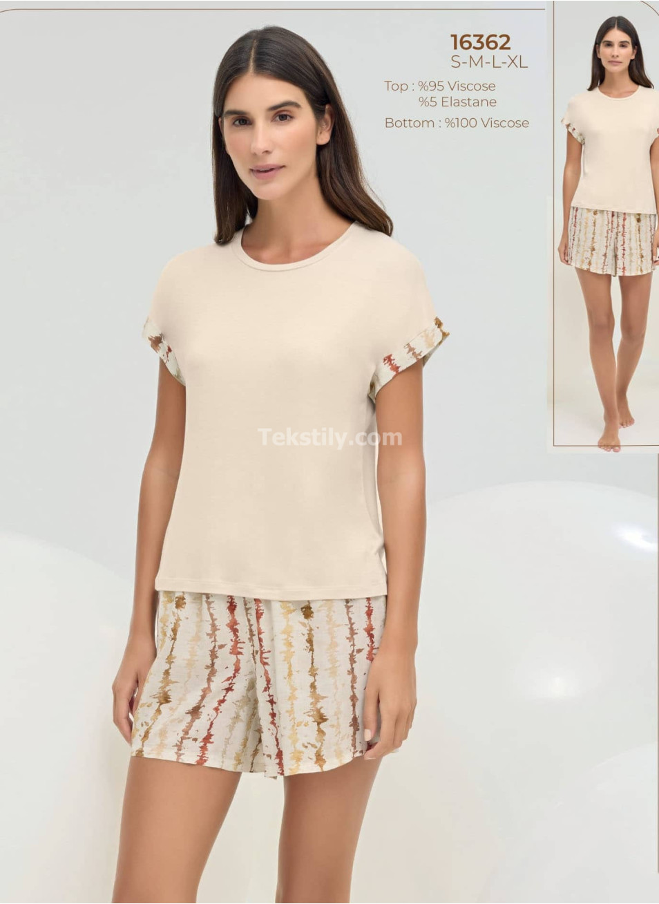 Женский комплект с шортами Sevim 2025 (S+M+L+XL) 