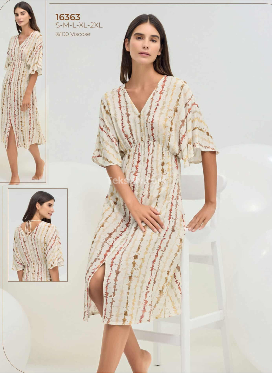 Домашнее Платье Sevim 2025 (S+M+L+XL+2XL)