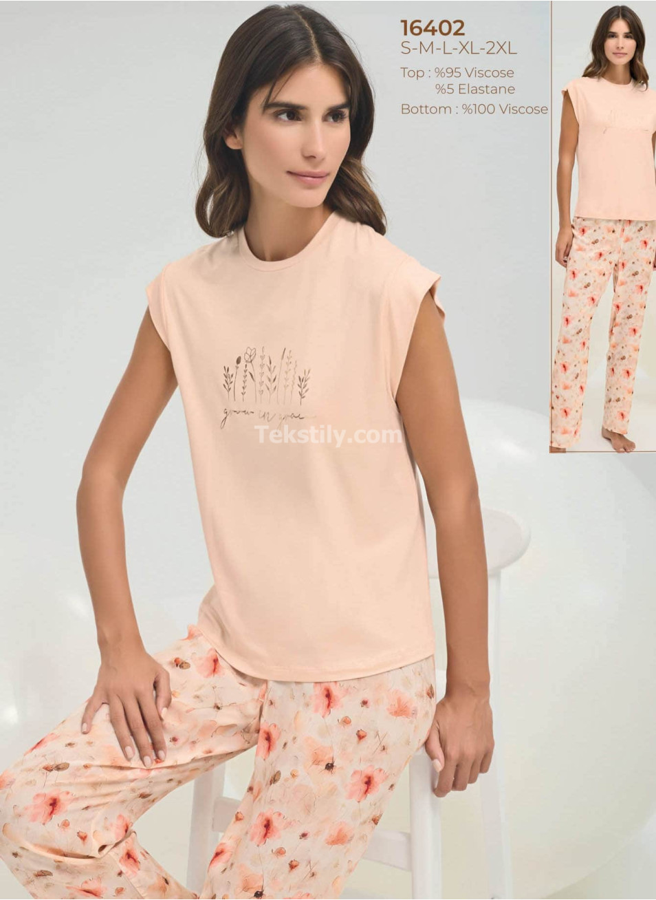Женская пижама (S+M+L+XL+2XL) Sevim 2025