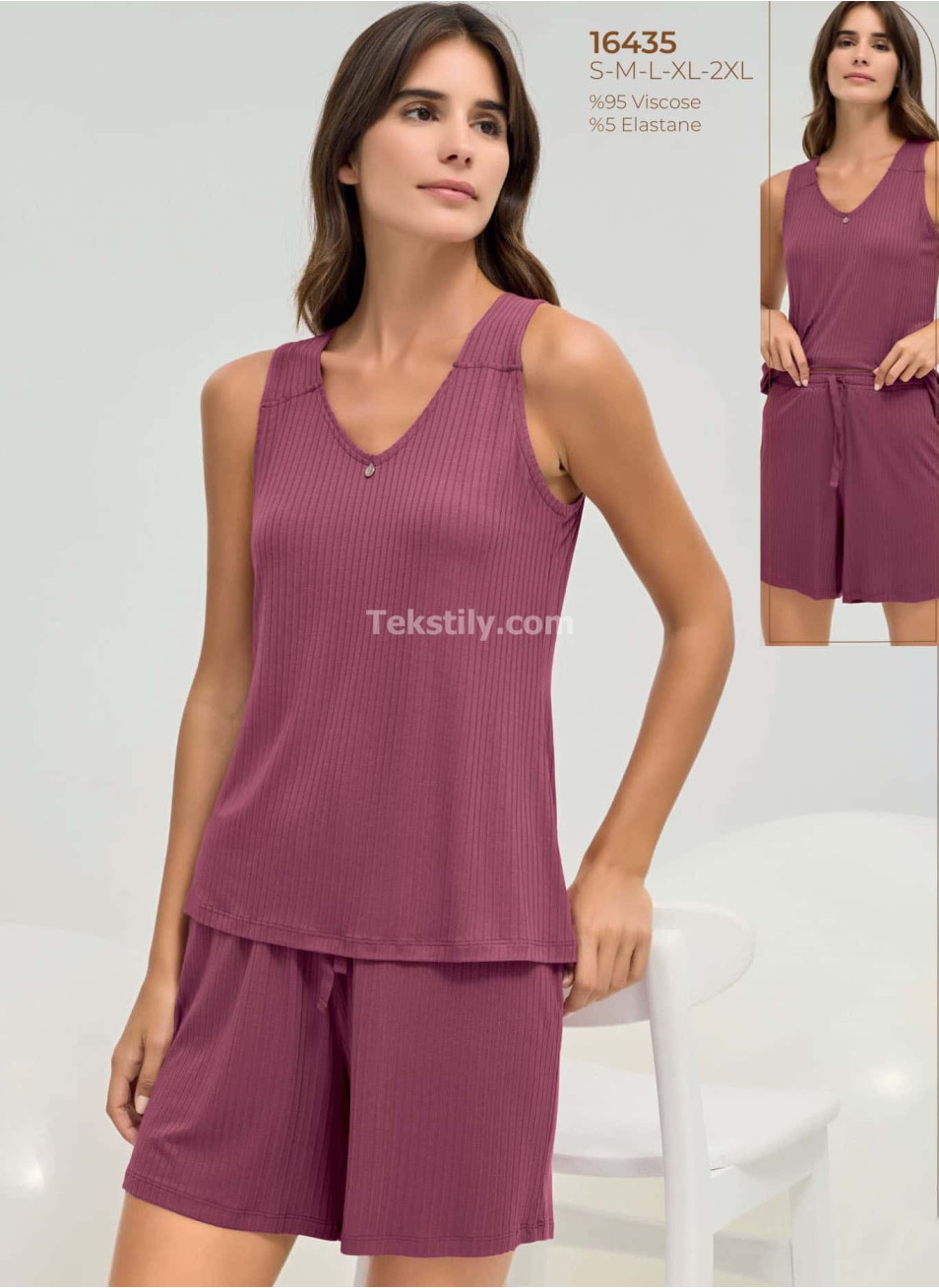 Женский комплект с шортами Sevim 2025 (S+M+L+XL+2XL) 