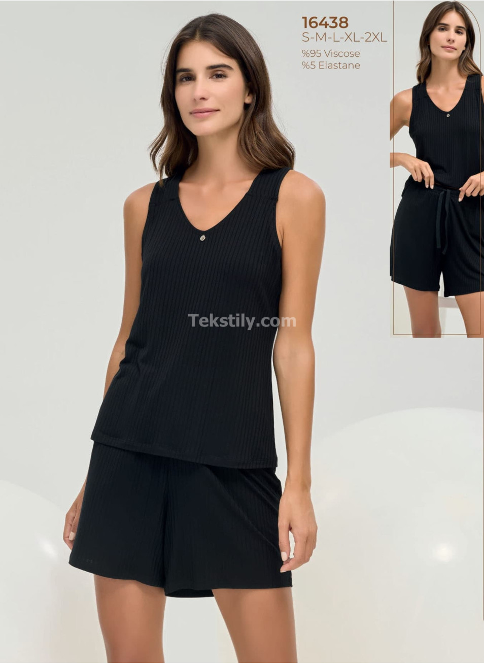 Женский комплект с шортами Sevim 2025 (S+M+L+XL+2XL) 
