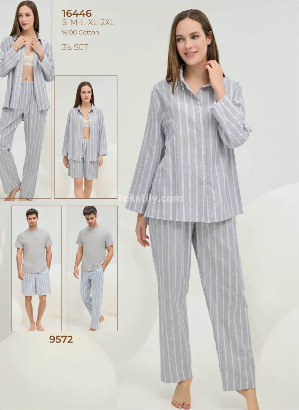 Женская пижама 3-КА (S+M+L+XL+2XL) Sevim 2025