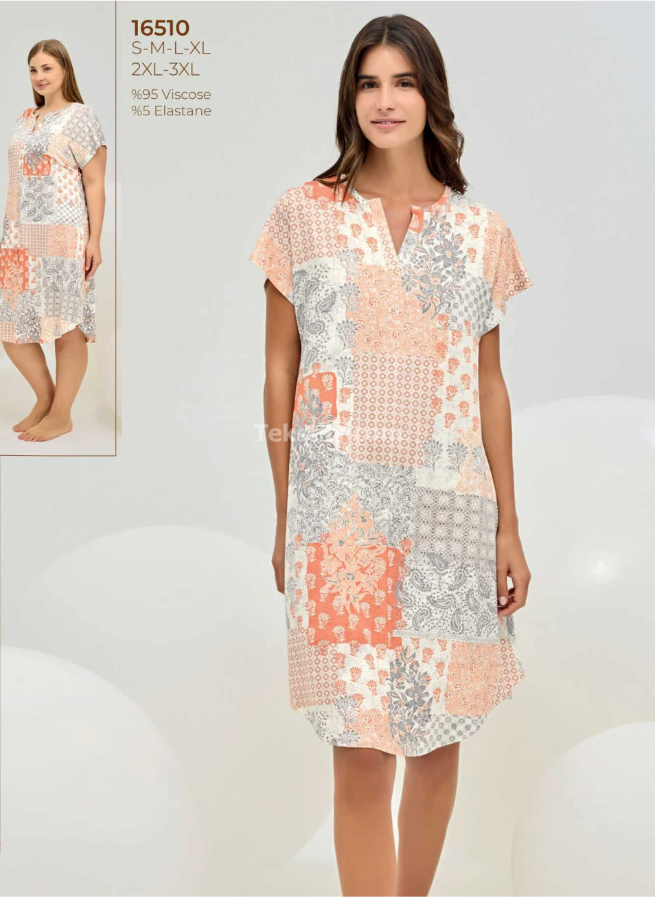 Домашнее Платье Sevim 2025 (S+M+L+XL) 