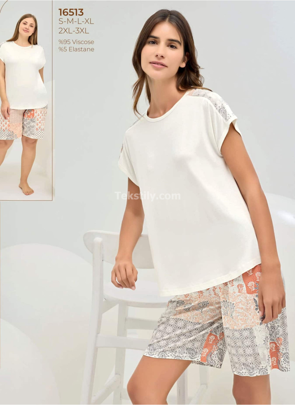 Женский комплект с шортами Sevim 2025 (S+M+L+XL) 