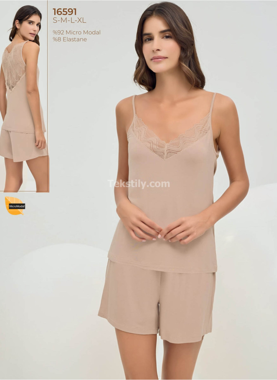 Женский комплект с шортами Sevim 2025 (S+M+L+XL) 