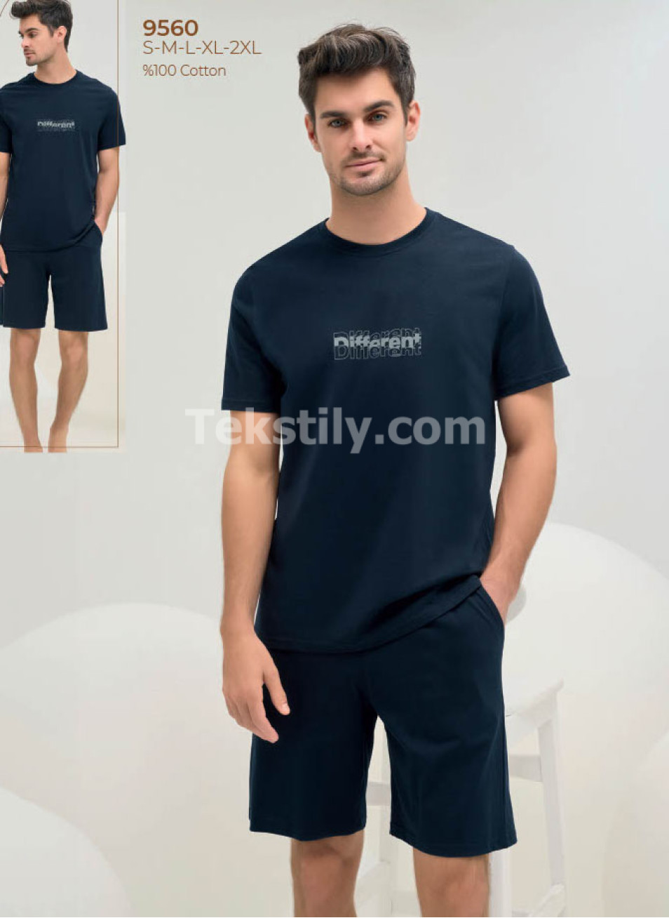 Мужской Комплект с Шортами Sevim 2025 (S+M+L+XL+2XL)
